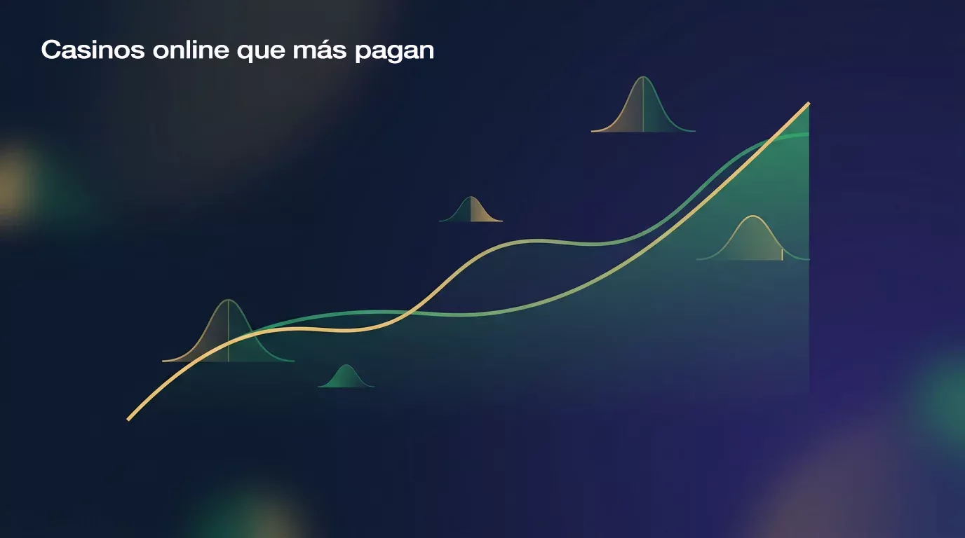 Gráfico de porcentaje creciente con porcentaje de RTP destacado sobre fondo oscuro